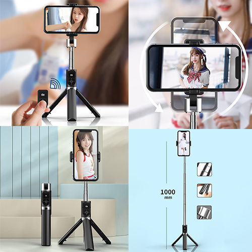 Proda PD-P70S Selfie-Stick Handy-Stativ Weiß