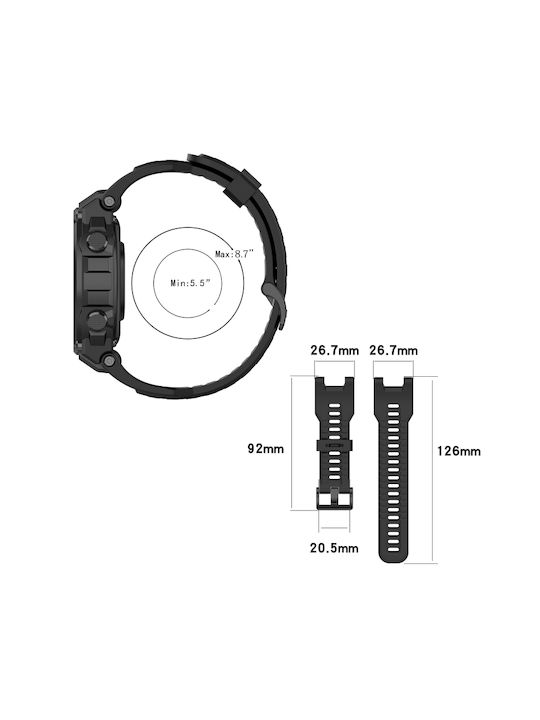 Huami Strap Silicone Black (Amazfit T-Rex)
