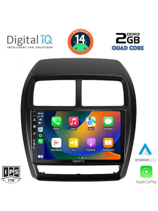 Digital IQ Car Audio System for Mitsubishi Asx 2020 (Bluetooth/USB/WiFi/GPS/Apple-Carplay/Android-Auto) with Touch Screen 9"