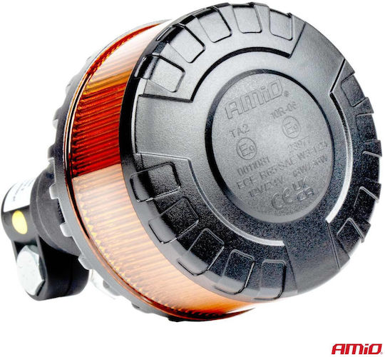 AMiO Car Beacon LED 12 / 24V 11cm with Orange Lighting