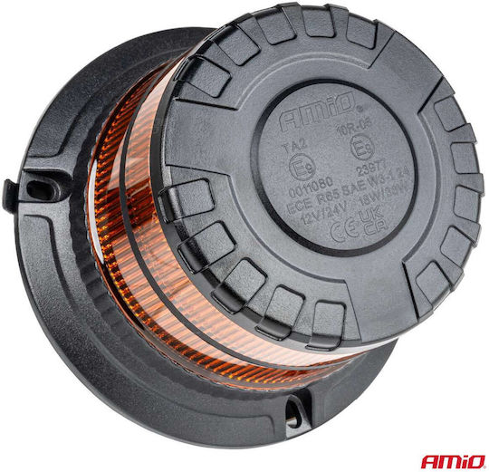 AMiO Car Beacon LED 12 / 24V Waterproof 300cm with Orange Lighting