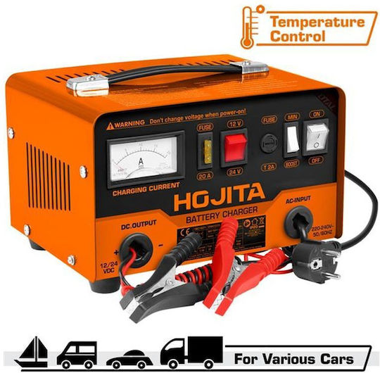Hojita Batterieladegerät Für Auto Und Lastkraftwagen 12/24V