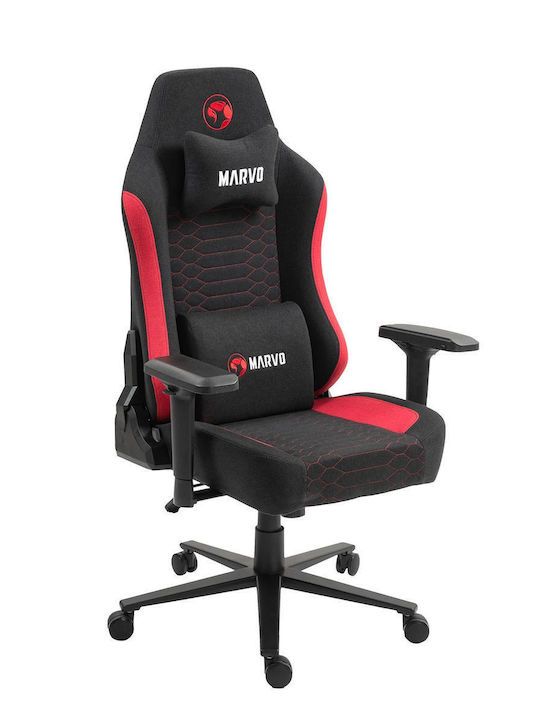 Marvo CH-178 Υφασμάτινη Καρέκλα Gaming με Ρυθμιζόμενα Μπράτσα Μαύρη