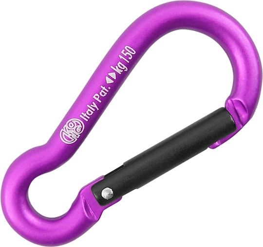 Kong Mini Pear 6mm Carabinier Mic din Aluminiu Mov Negru Mov