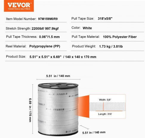 Vevor DLLDB97M159M0R901V0 Unealtă de mână