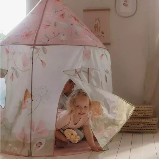 Little Dutch Kids Castle Play Tent Fairy Garden for 2+ years Pink