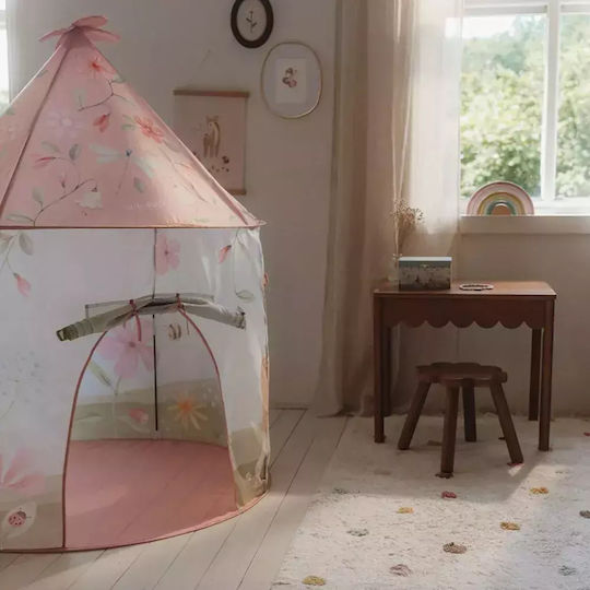 Little Dutch Kids Castle Play Tent Fairy Garden for 2+ years Pink