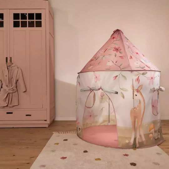 Little Dutch Kids Castle Play Tent Fairy Garden for 2+ years Pink