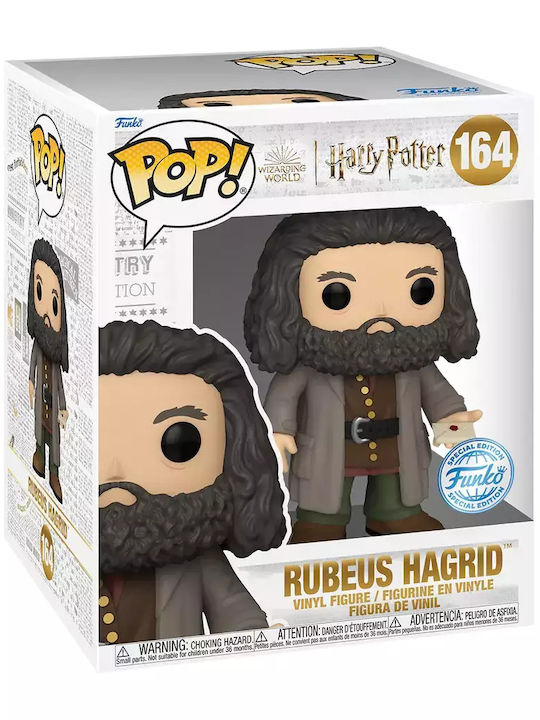 Funko Pop! Filme: Harry Potter - Rubeus Hagrid mit Buchstaben 164 Übergröße 10"​ (25cm) Sonderausgabe