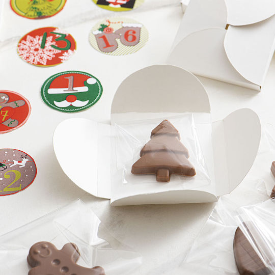 Decora Adventskalender Schokoladenfiguren Selbstgemacht Papier
