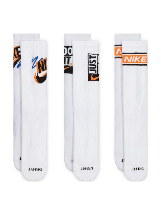 Nike Everyday Plus Athletic Socks White 3 Pairs