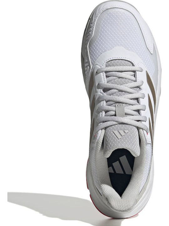 adidas Courtjam Control 3 Ftwr Γυναικεία Παπούτσια Τένις Λευκά adidas Courtjam Control 3 Ftwr Γυναικεία Παπούτσια Τένις Λευκά