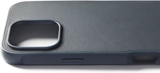 Mujjo Back Cover Δερμάτινο 1mm Μπλε (iPhone 16 Pro Max)