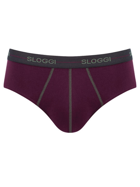 Sloggi Start Midi Herren Slips Lila 2Packung