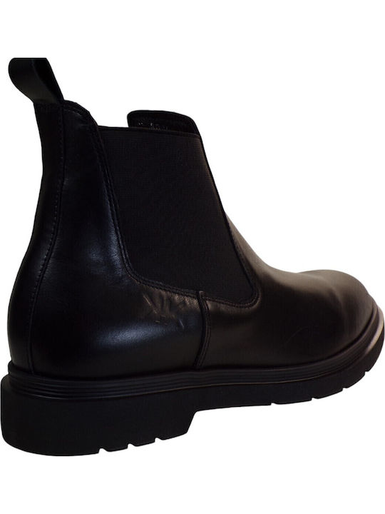 Leather Black Men's Boots