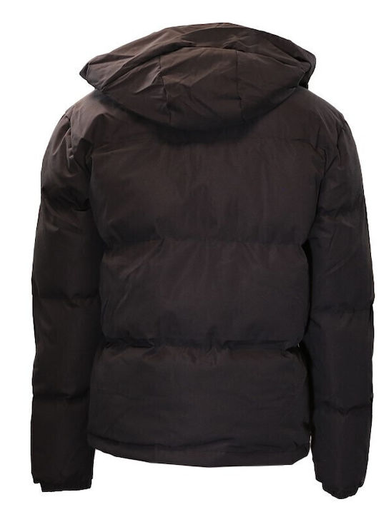 Брук Зимно Мъжко Якето Puffer Черен
