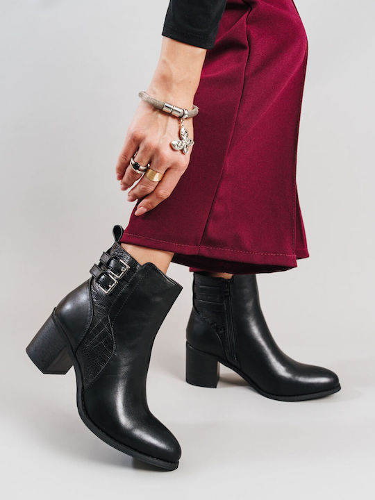 Black Chic & Stylish Heeled Ankle Boots