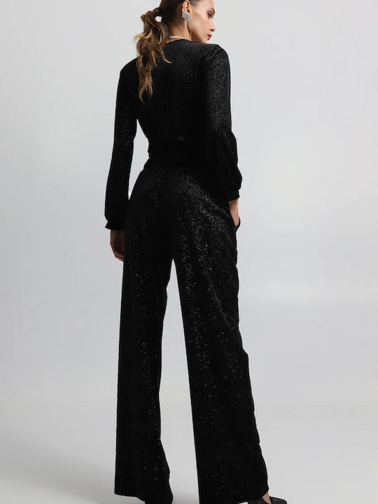 Women's Fabric Trousers Black