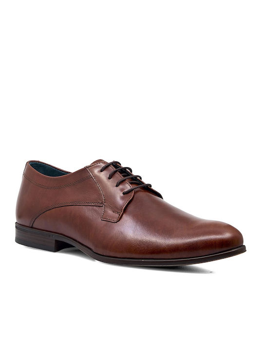 Damiani Men's Leather Casual Shoes Tabac Brown