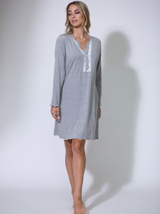 Dama Koupa Nightgown Maternity & Nursing Grey