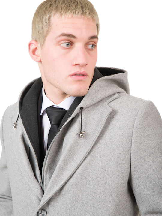 Italian Job Men's Half Coat grey