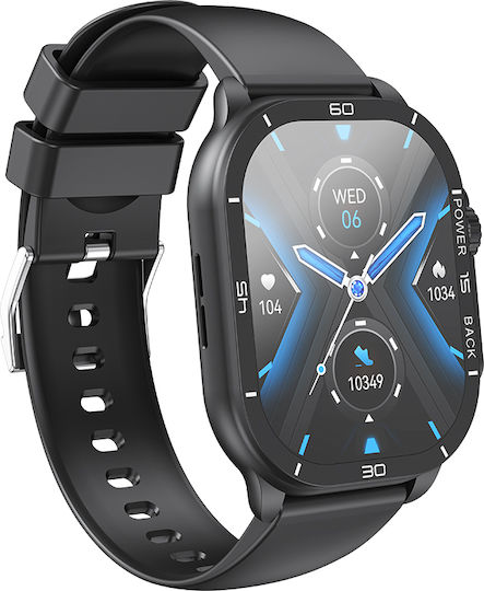 XO J12 Smartwatch with Heart Rate Monitor (Anthracite)