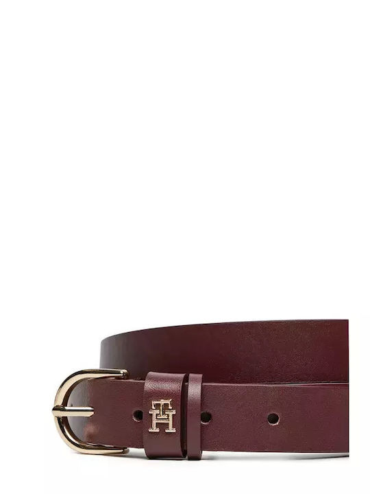 Leder Damen Gürtel Burgundisch