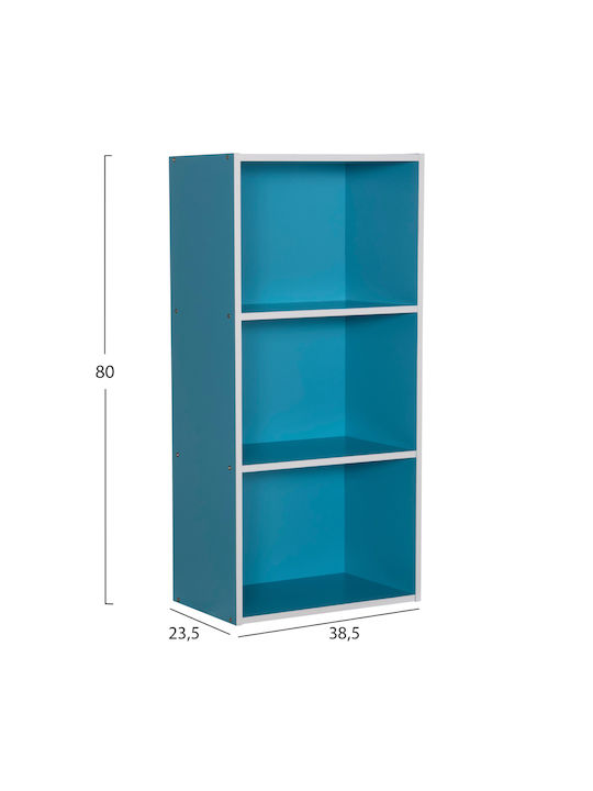 Shelf Wall Cubicon Blue-white 38.5x23.5x80cm