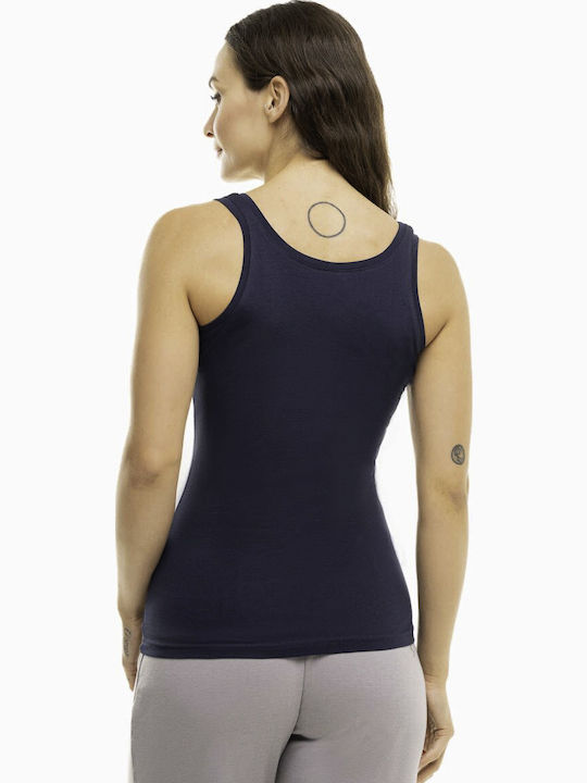 Ärmellos BLUE Damen T-Shirt