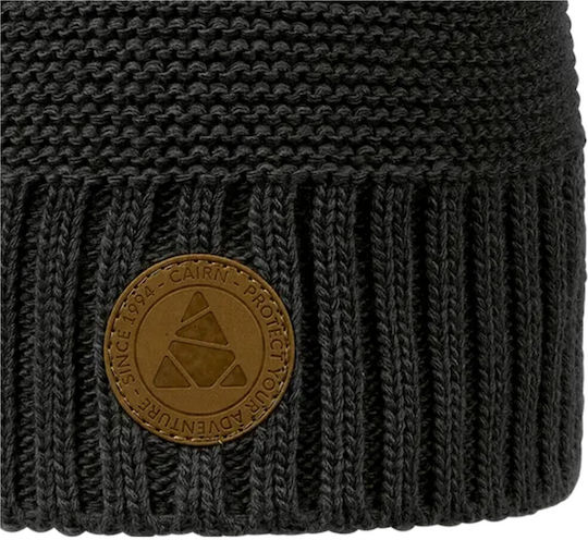 Beanie Ανδρικός Σκούφος Πλεκτός σε Μαύρο χρώμα