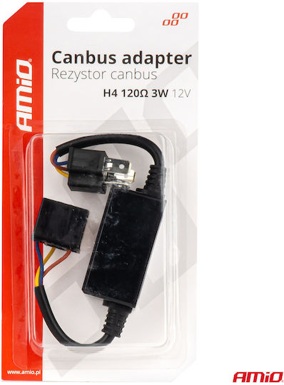 AMiO CAN-Bus-Fehleranzeige-Deaktivator für Autos für Lampe H4 3W 12V 120ohm 1Stück