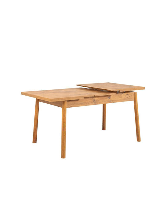 Jemmy Table Kitchen Extendable Wooden Atlantic Pine 153x75x77cm