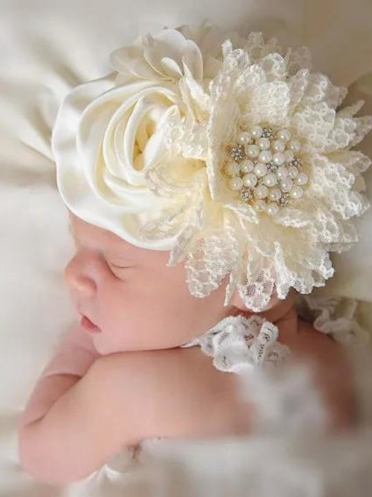 Official Impressive Headband Various Flowers Pearls Diamonds Black
