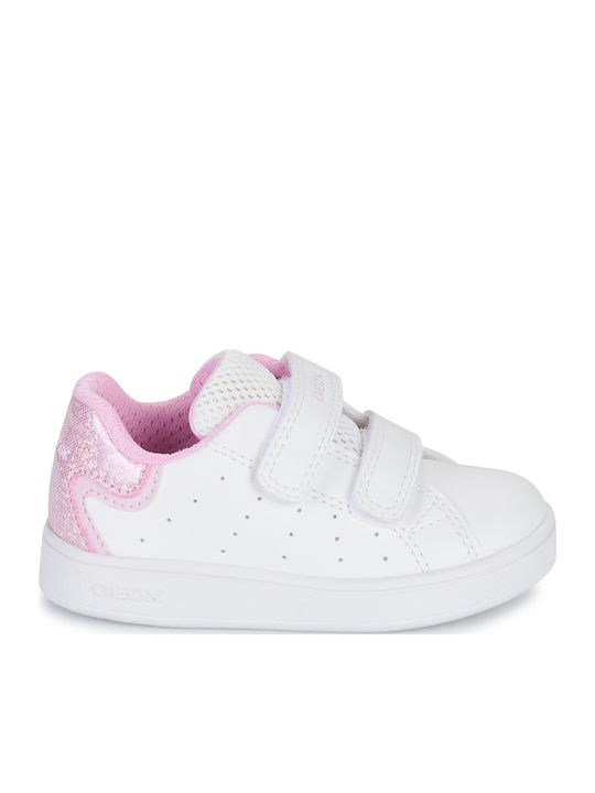 B Eclyper Παιδικά Sneakers Ανατομικά με Σκρατς Λευκά