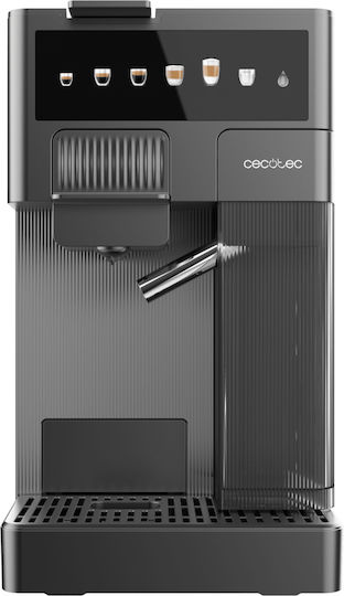 Cecotec FreeStyle Latte T Αυτόματη Μηχανή Espresso Πίεσης 20bar για Cappuccino Μαύρη
