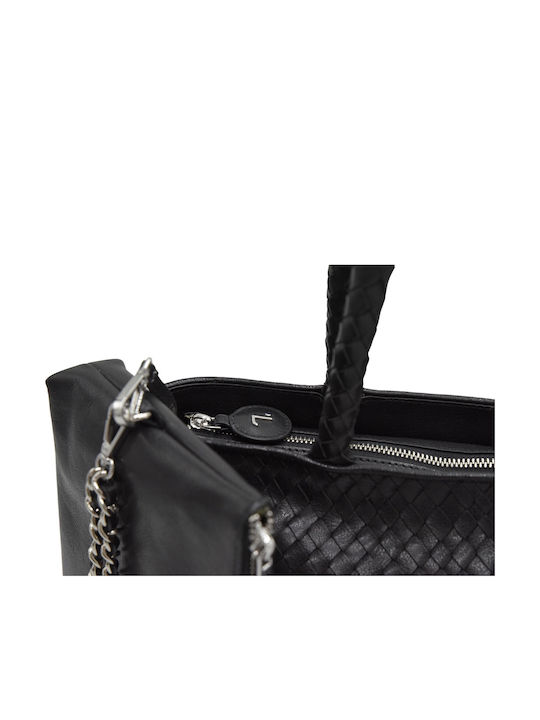 Leather Women's Bag Shoulder Black