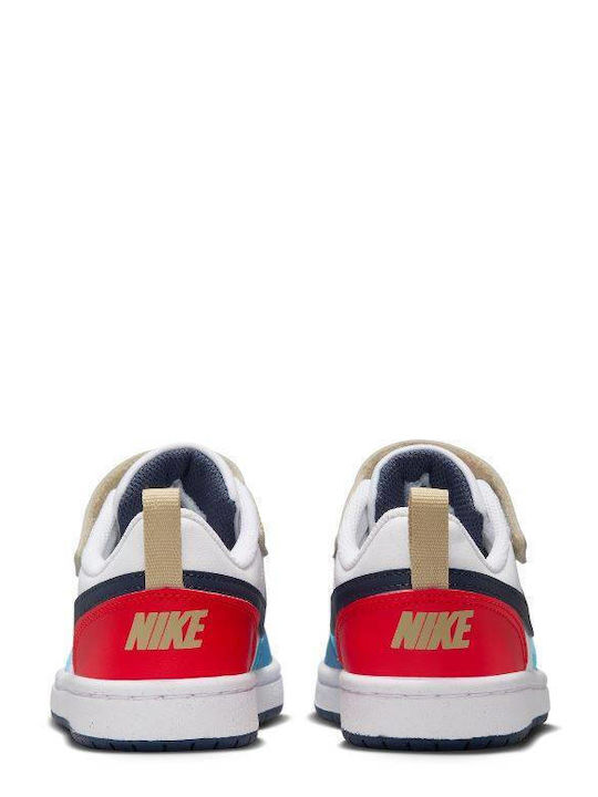Court Borough Kinder Sneakers mit Klettverschluss Weiß