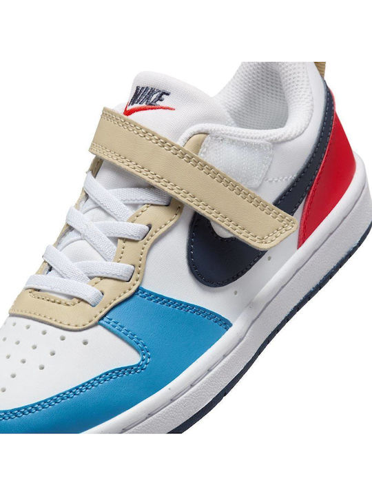 Court Borough Kinder Sneakers mit Klettverschluss Weiß