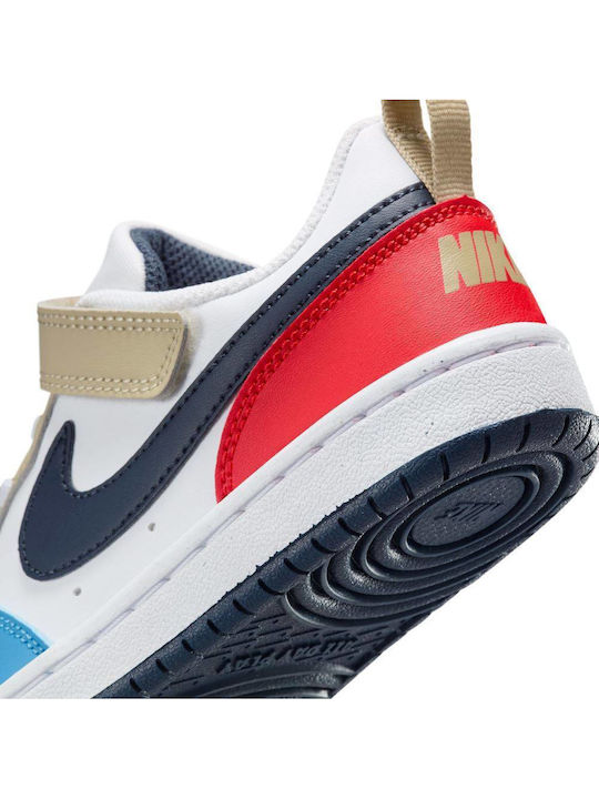 Court Borough Kinder Sneakers mit Klettverschluss Weiß