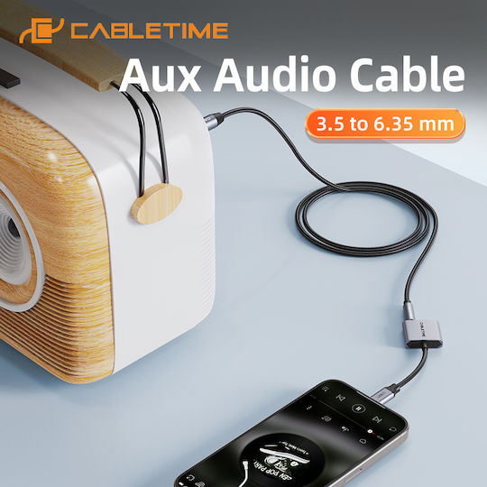Cabletime Converter USB-C male to USB-C female Gray 10pcs CT-OTG42-AG
