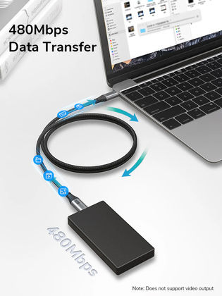 Cabletime Konverter USB-C männlich zu USB-A weiblich Gray 1Stück CT-CMAF10-AG