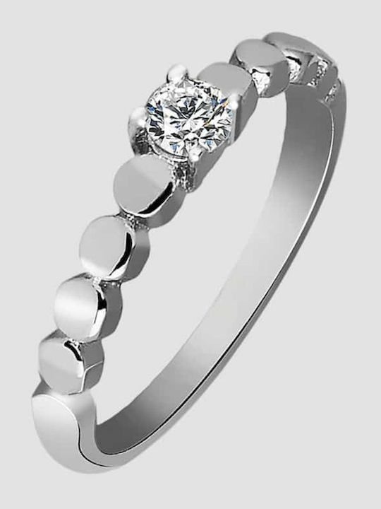 Akzent Ring with Zircon made of Steel