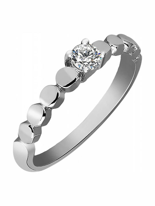 Akzent Ring with Zircon made of Steel