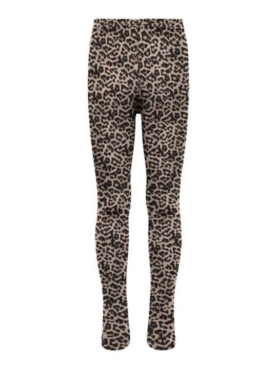 Kids Only Kids Long Legging Animal Print Brown