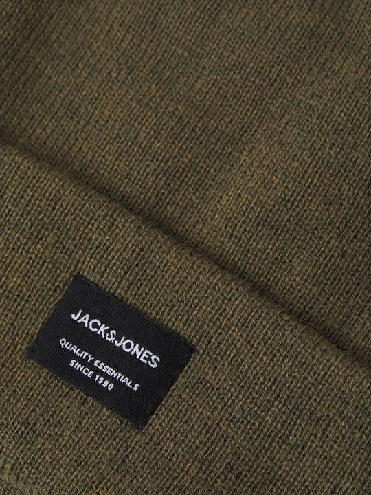 Jack & Jones Плетена Шапка Каки Jack & Jones Плетена Шапка Каки