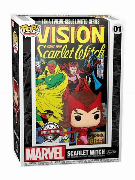 Funko Pop! Comic-Cover: Marvel - Scarlet Witch 01 Wackelkopf Sonderausgabe