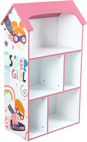 Bibliotecă pardoseală Lemn Roz 54x27x91.5cm