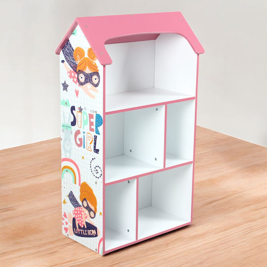 Bibliotecă pardoseală Lemn Roz 54x27x91.5cm