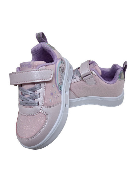 Kinder Sneakers Anatomisch mit Lichtern Rosa