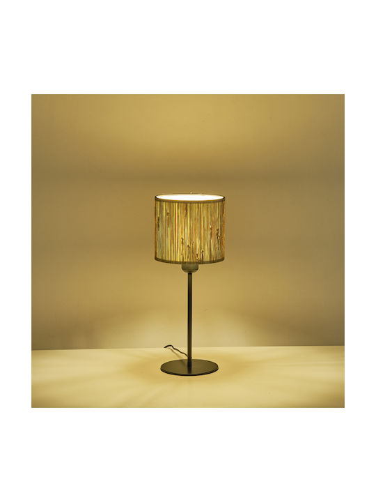 Eurolamp Table Lamp for Socket E27 with Beige Shade and Base